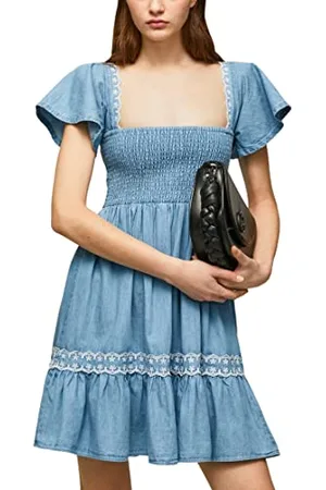 Pepe Jeans Adele, Vestito Donna, (Blue),XS