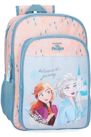 Disney Joumma Bags, Frozen Believe in the journey, zaino per bambini, zaino da scuola, realizzato in poliestere, spalline larghe e regolabili, varie tasche e scomparti., , Zaino adattabile