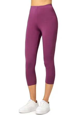 Merry Style Leggins Corti Donna 3/4 Pantaloni Capri Leggins Donna in Viscosa Traspirante, Pantaloncini Fitness Corti per Sportivi o Casual MS10-144 ( , XS)