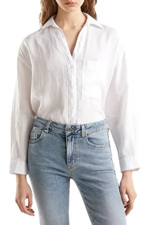 Benetton Camicione 5BMLDQ078 Camicia, , M Donna
