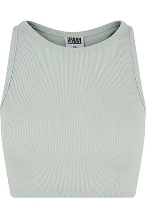 Urban classics Tb1498-ladies Cropped Rib Top Canottiera, , XXL Donna