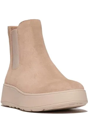 FitFlop F-Mode Suede Flatform Chelsea Boots, Stivali Donna, , 36 EU