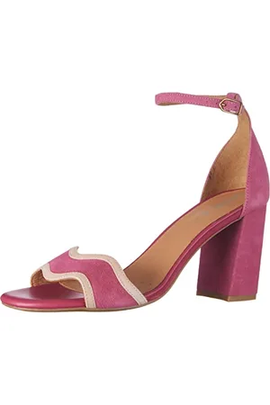 Geox D New Eraklia 80, Sandal Donna, Cyclamen/Nude, 37 EU