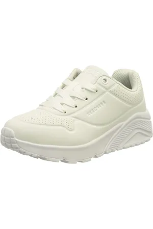 Skechers 403694L W, Scarpe da Ginnastica, White Synthetic & Trim #L, 28.5 EU