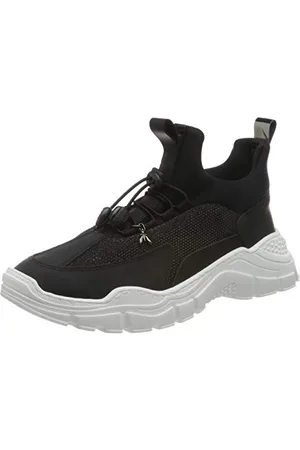 Patrizia Pepe Ppj540, Scarpe da Ginnastica Bambina, Nero/Grigio, 32 EU