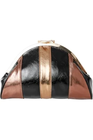 Joe Browns Vintage Metallic Pu Half Moon Clutch Bag, Borsa Donna