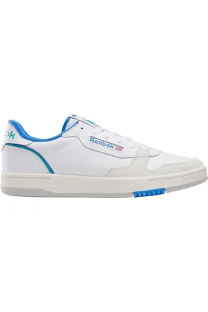 Reebok Phase Court, Sneaker Unisex-Adulto, White/Chalk/KINETICBLUE, 34.5 EU