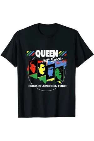 Queen Spazio Caldo Maglietta Unisex - Adulti T-Shirt Manica Corta S