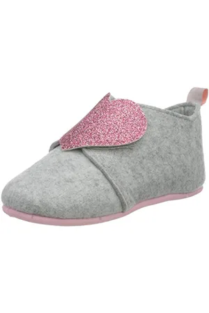 Playshoes Pantofole In Feltro, Pantofole In Feltro Unisex - Bambini e ragazzi, , 23 EU