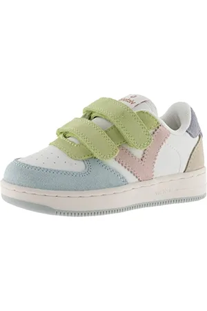 victoria Sneaker Unisex Tiempo Effetto Pelle & Pezzi Multicolori in Crosta di Pelle & Strappo 1124116 per Bambini 28