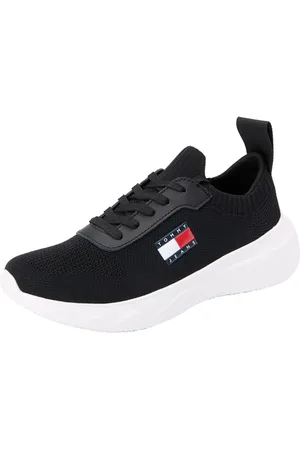 Tommy Hilfiger Donna Sneakers da Runner Scarpe Knit Runner Scarpe, (Black), 39