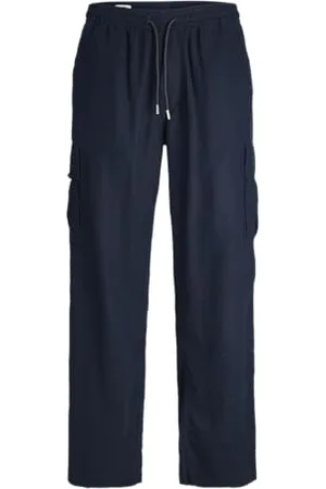 JACK & JONES Jpstbill Jjnate Linen Blend Cargo Jog SN Pantaloni, , L Uomo