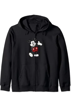 Disney Mickey Mouse Geometic Body Foot Pop Hand Out Felpa con Cappuccio