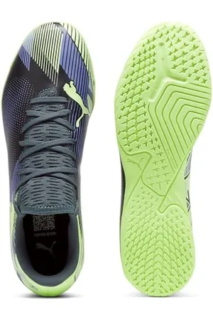 PUMA Future 7 Play It, Soccer Shoe Unisex - Adulto, Gray Skies Elektro Purple Fizzy Apple White, 48 EU