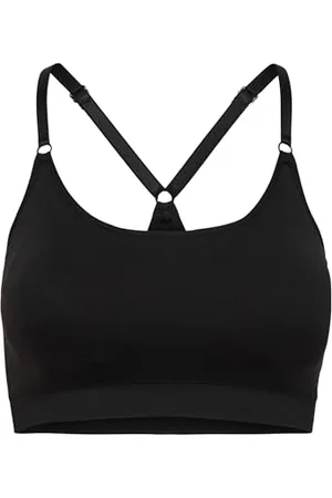 ONLY Onplea Seamless Bra-Opus Reggiseno, (Black Black), (Taglia Produttore: Small) Donna