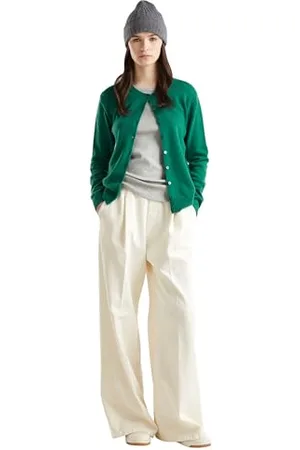 Benetton Maglia Coreana M/L 1002d5485, Maglione Cardigan Donna, , S