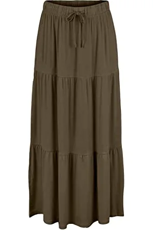 Pieces® Pcneora HW-Gonna alla Caviglia Sa BC, , X-Small Donna
