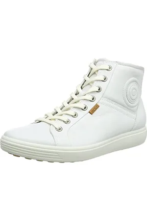 Ecco Soft 7 W 023, Scarpe da Ginnastica Alte Donna, Bianco (White 1007), 36 EU