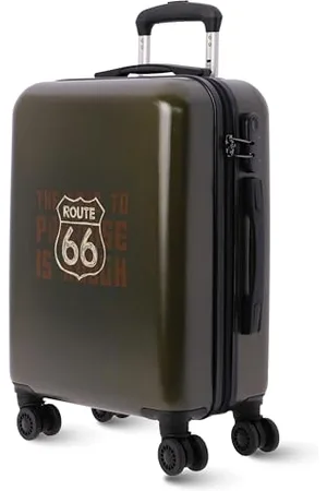 Route 66 – Trolley bagaglio a mano 55x40x20 (Espandibile) – 33L - Valigia Bagaglio a mano Ryanair – Valigia Media Rigida – Trolley Cabina Piccolo (Cabina, )