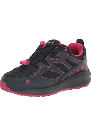 Jack Wolfskin Unleash 4 Speed Texapore K, Scarpe da Ginnastica, Blu/Rosa, 33 EU