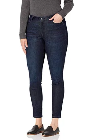 Amazon Jeans Curvy Aderenti a Vita Media Donna, , 44 Lungo