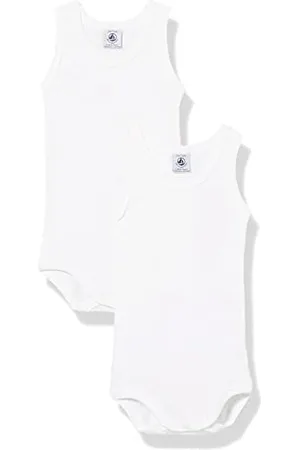 Petit Bateau A01T5, Body senza maniche (Pacco da 2) Bimbo 0-24, , 3 anni