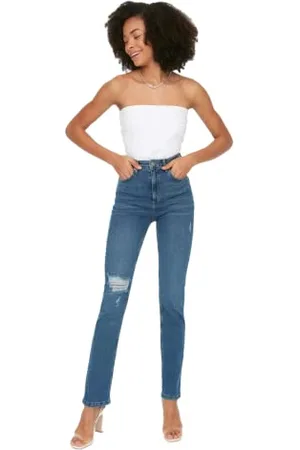 Trendyol Jeans Svasati a Vita Alta Donna, , 66