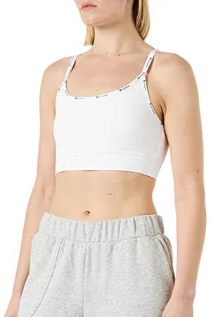 Champion Athletic C-Tech Quick Dry Taped Logo Medium Support Reggiseno Sportivo, , S Donna