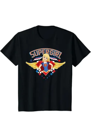 DC Comics Originals Bambino DC Kids Super Girl Logo Fianchi Incorniciato Maglietta