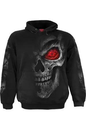 Spiral Death Stare Uomo Felpa con Cappuccio L 100% Cotone Regular