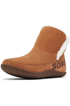 sorel Nakiska Bootie, Pantofole da stivale Donna, Camel Brown/Natural, 36.5 EU
