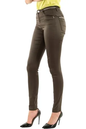 Morgan Pantalon Slim Enduit 212-palona, Pantaloni Donna, , 42
