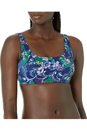 Amazon Top Corto da Mare con Scollo Rotondo Donna, , 48
