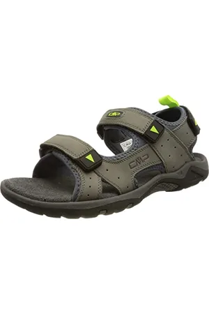 CMP ALMAAK HIKING SANDAL, Sandalo Sportivo Uomo, Titanio-Verde Fluo, 42 EU