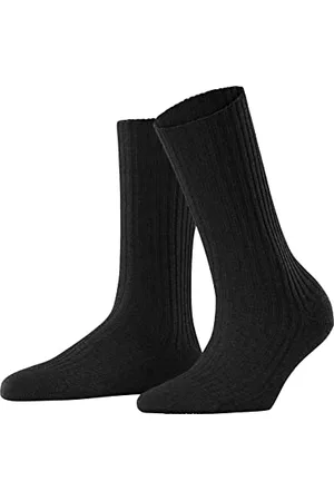 Falke Cosy Wool Boot W SO lana tinta unita 1 paio, Calzini Donna, (Anthracite Melange 3089), 39-42