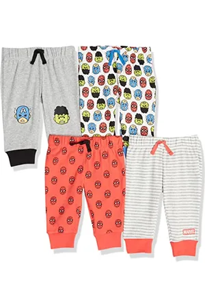 Amazon Disney | Marvel | Star Wars Pantaloni Bimbo, Pacco da 4, , 6-9 Mesi