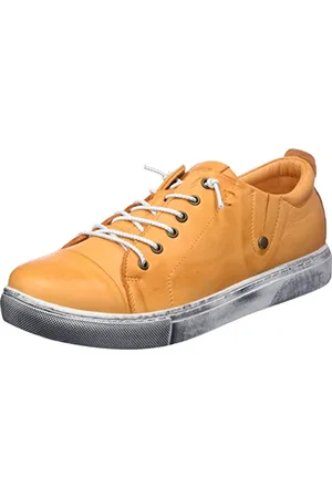 Andrea Conti Sneaker da Donna, Scarpe da Ginnastica, Colore: Arancione, 38 EU