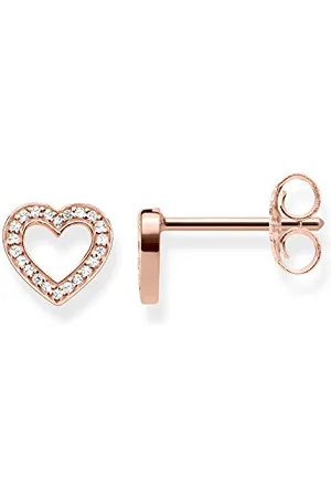 Thomas Sabo Orecchini a Perno da Donna in Argento Sterling 925 con Zirconia Cubica
