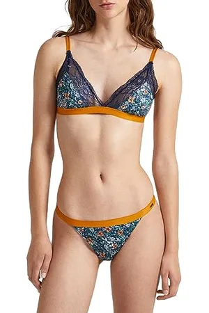Pepe Jeans FLORAL BRA B, Reggiseno Donna, (Navy),S