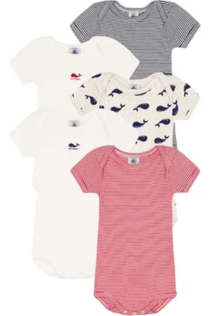Petit Bateau A09WP Body Neonati, Variante 1, 3 Jahre (Pacco da 5) Unisex-Bimbi