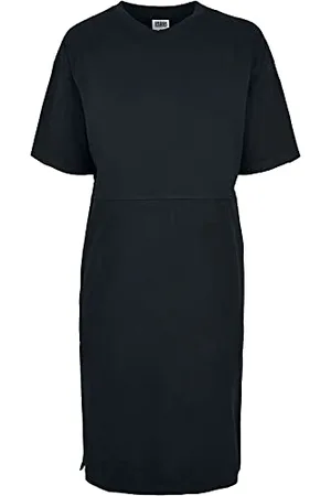 Urban classics Vestito Donna a Maniche Corte Oversize 100% Cotone Organico, Abito Donna Estivo, Abito Casual Disponibile in Diversi Colori e Taglie XS - 5XL