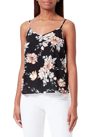 ONLY Onlnova Life Vis Paris - Canottiera Aop, Top con bretelle Donna, , 42
