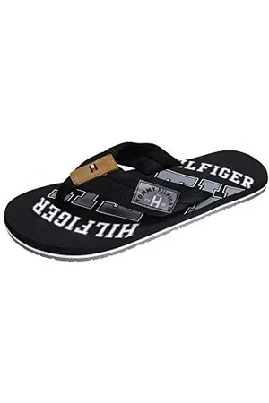 Tommy Hilfiger Infradito Uomo Essential TH Beach Sandal Scarpe da Mare, (Black), 48 EU