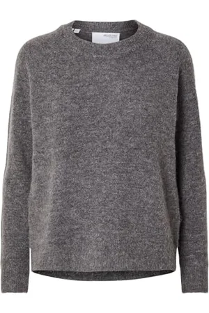 SELECTED Slflulu LS Knit O-Neck B Noos Maglione Lavorato a Maglia, , XS Donna