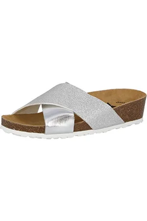 LICO Bioline Prime, Pantofole A Collo Basso Donna, Argento Silber, 38 EU