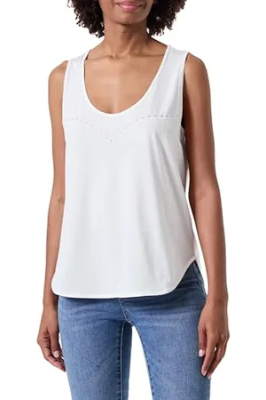 Pinko Duplicity Canotta Jersey Ricamato Canottiera da Donna, , S