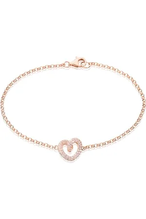 MONTEVERDI 1VNAMONJ-BR-0115 - Bracciale da donna, con chiusura a moschettone, in argento sterling 925 rodiato, 18,5 cm, Eine Grösse, Argento sterling, Nessuna pietra preziosa