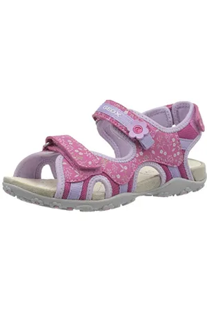 Geox Jr Sandal Roxanne C, Sandali Punta Aperta, Rosa (Fuchsia/Lilac C8257), 36 EU