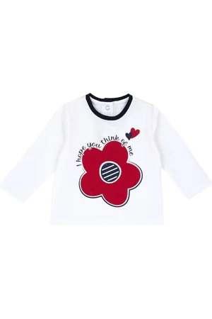 chicco T-Shirt A Maniche Lunghe, T-Shirt Bimba 0-24, (1), 9 Mesi