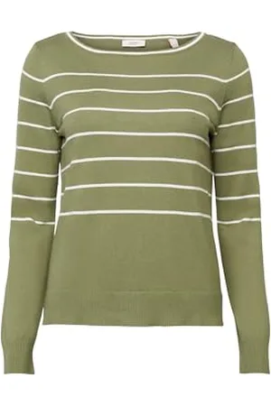 ESPRIT 083ee1i303 Maglione, 348/Kaki Chiaro 4, XS Donna